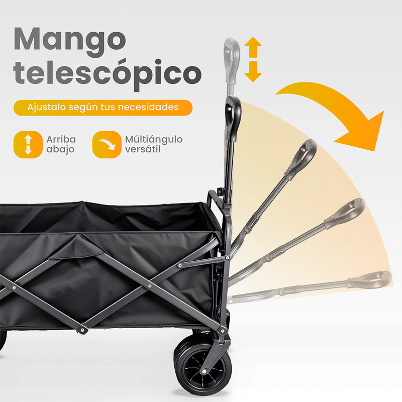 CarryMax™ – Carro de Compra Plegable Resistente y de Gran Capacidad